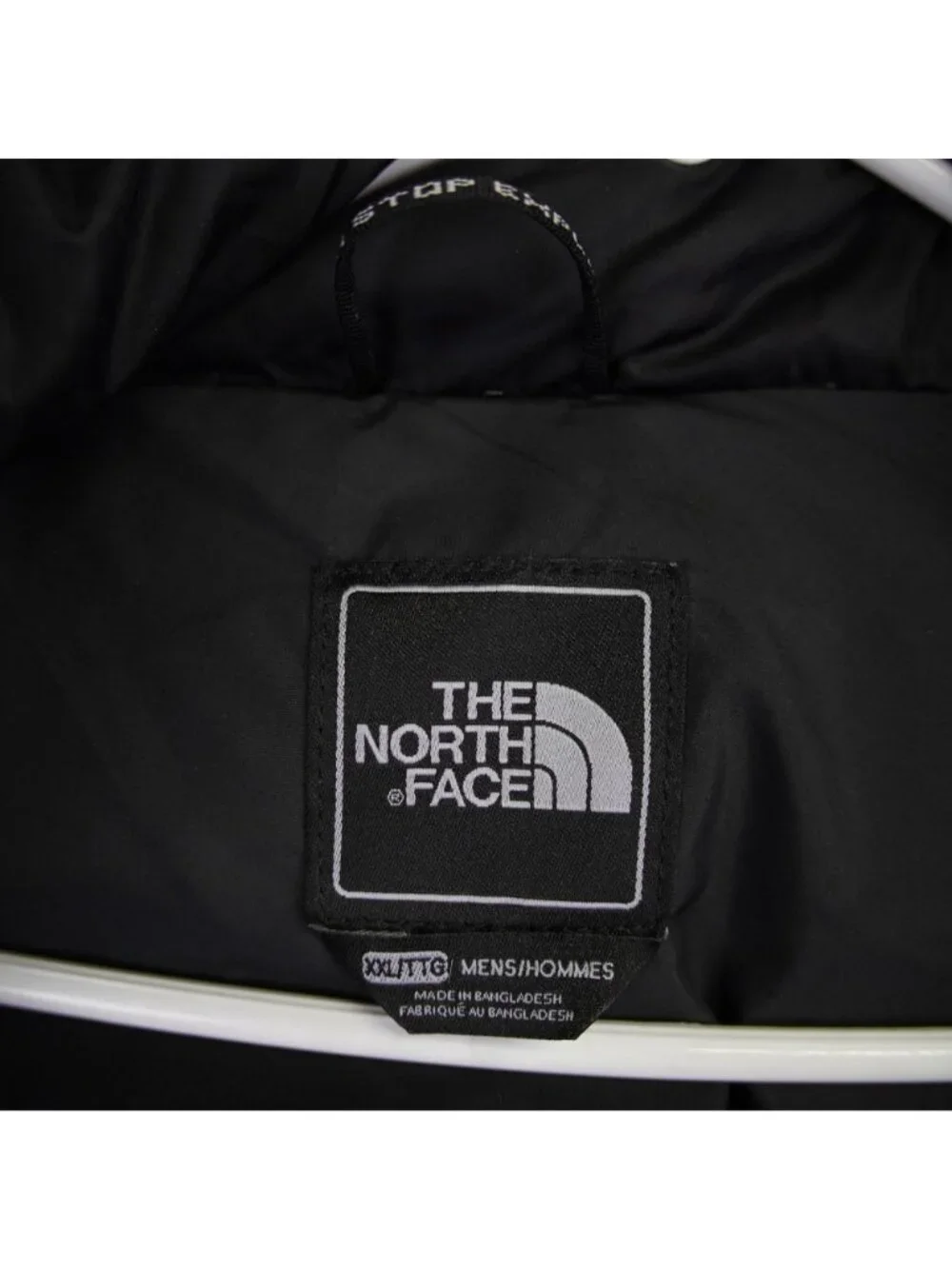 The North Face Mens Nuptse Black 700 Goose Fill Down Puffer Jacket Size XXL 2XL